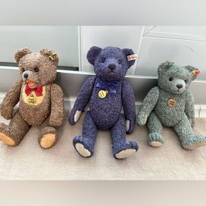 Vintage Steiff / Enesco ceramic bears set of 3